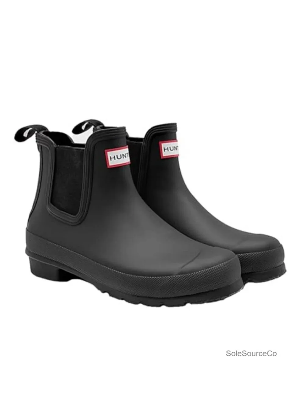 Women's Waterproof Chelsea Ankle Rain Boots Pull-On Rubber